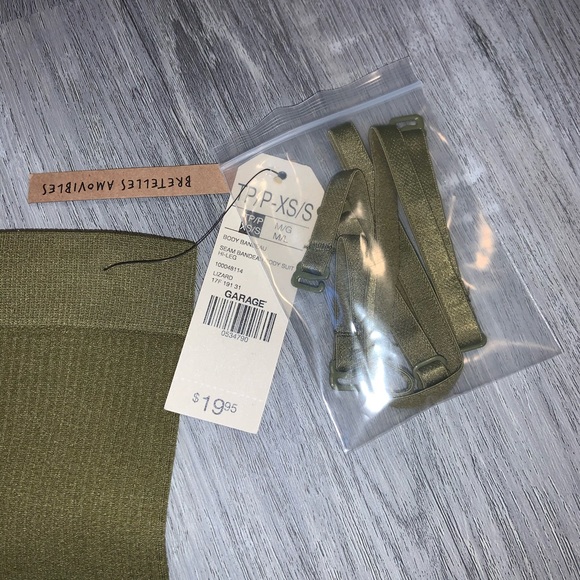 Garage green strapless bodysuit - Picture 7 of 7